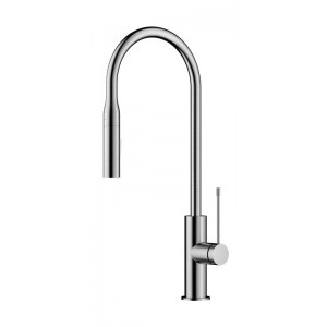 Aziz Brushed Nickel Pull Out Sink Mixer